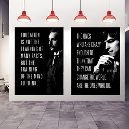 Inspirational Canvas Painting Famous People Quote Motivational Poster Modern Wall Art Prints Pictures for Home Living Room Decor