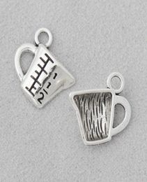 Whole Vintage Alloy Antique Silver Color Measuring Cup Charms Daily Use Tools Charms 1315mm 100pcs AAC15558321879