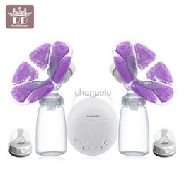 Breastpumps New Single or Double Electric breast pumps electric Powerful Nipple Suction USB Electric Breast Pump with baby milk two bottle 240413