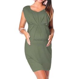 Maternity Dresses Summer Fashion Women Maternity Clothes Pregnant Sleeveless Bodycon Dress Maternity Sexy Solid Dress Vestido maternidad 2022 New 24412