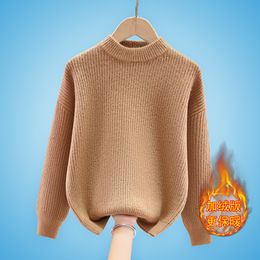 Boys Sweaters 3-17T Kids Spring-Winter Warm Jacket Children Pullovers Long Sleeve Knitted O-neck Collar Kids School Wear Outwear