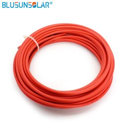 Red+Black Solar Cable Photovoltaic Wire 1500V 12/10 AWG 4mm2 6mm2 Cable Tinned Copper XLPE Jacket for PV Panels