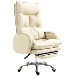 Leather Ergonomic Office Chair White Stools Rolling Comfortable Office Chair Luxury Recliner Chaise De Bureau Modern Furniture