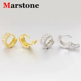 Stud Earrings Full Moissanite Diamond Women's Studs Hoop Hiphop Top Quality 925 Sterling Silver Earring For Women Men