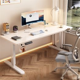 modern Solid wood Electric Smart Computer Desks for desktop and laptop liftable e-sports table home bedroom study office desk