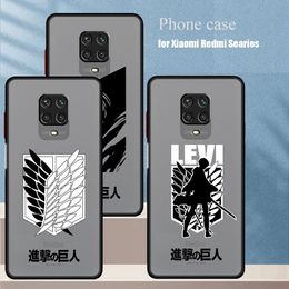 Anime Attack On Titan Phone Case for Xiaomi Redmi 10 12 5G 9A 9C A1 9 10C 12C K40 Pro A2 9T Shockproof Cover