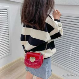 Handbags Lovely Patent Leather Chain Bag Crossbody Bags Cute Little Girls Mini Shoulder Bag for Kids Fashion Coin Purse Small Handbags