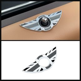 New Styling Car Door Pin Lock Wing Metal Sticker Car Door Decor For Mini Cooper R55 R50 R53 R60 F56 R57 R58 Accessories