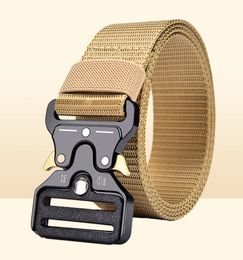 Genuine Tactical Belt Quick Release Alloy Belt Soft Real Nylon Sports Accessories buckle outdoor Battle sports 2202103460287