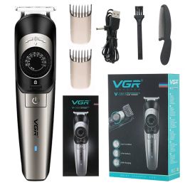 Trimmers VGR Adjustable 120mm Hair Beard Trimmer For Men Rechargeable Edge Hair Clipper Electric Hair Cutter Machine Lithium Battery