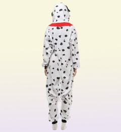 Dalmatian Dog Women039s and Men039s Animal Kigurumi Polar Fleece Costume for Halloween Carnival New Year Party welcome Drop 4132052