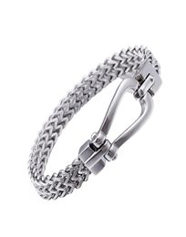 Bracelet Men039s Bracelets 210MM Silver New Polished Chain Fashion Jewelry Male 316 L Stainless Steel KALEN6573219