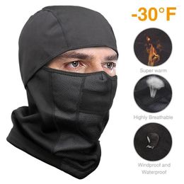 Cycling Caps Face Mask Waterproof Ski Adjustable Fitting Windproof Fleece Respiratory Protection Neck Warm Full