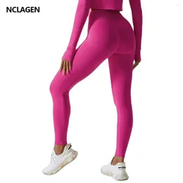 Active Pants NCLAGEN Yoga Women Running Fitness Sports Leggings Gym High Waist Squat Proof BuLifting Workout Scrunch Booty Tights