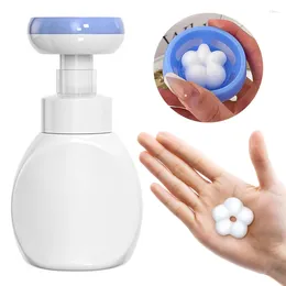 Liquid Soap Dispenser Children Flower Shape Bubble Bottle Foam Pump Bathroom Shower Gel Shampoo Accessories