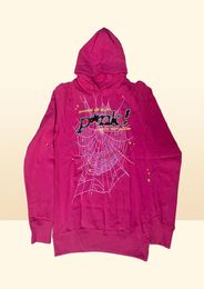 Red Sp5der Young Thug 555555 Angel Hoodies Men Women Best Quality Printing Spider Web Pullover Sweatshirts 22H08214481602