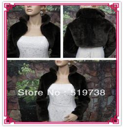 Faux Fur Fabric White Black Wedding Shawls Wraps Bridal Cape wedding2841953