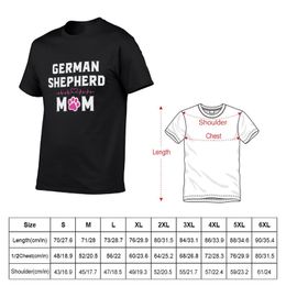 New German Shepherd Mom W/ Heart Beat T-Shirt T-shirt short oversized t shirts anime vintage t shirt mens clothing