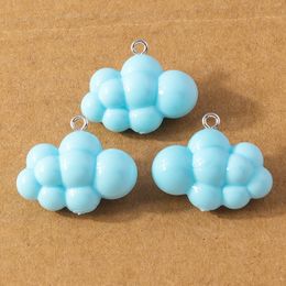 10pcs Cute Colorful Cloud Charms Pendants for Jewelry Making Earrings Necklace Accessories DIY Craft Supplies