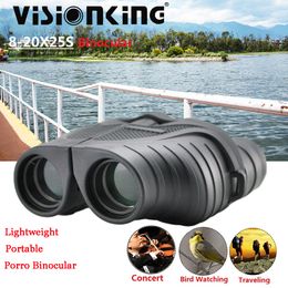 Visionking Portable 8-20X25 HD Zoom Binoculars Professional Long Range Birdwatching Travelling Camping Sports Equipment Porro Telescopes