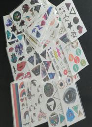 100Pcs 73cm132cm 14Types Whole DIY Water Stickers Tattoos Tattoo Stickers Temporary Tattoos For Body Art Painting Waterproo7236054