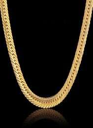 whole Vintage Long Gold Chain For Men Hip Hop Chain Necklace 8MM Gold Color Thick Curb Necklaces Men039s Jewelry Colar Coll8719526