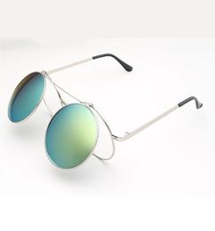 Fashion steam punk Clamshell sunglasses retro sunglasses men women glasses Personality Clamshell Glasses Metal Punk Sun glasses Wh7406258