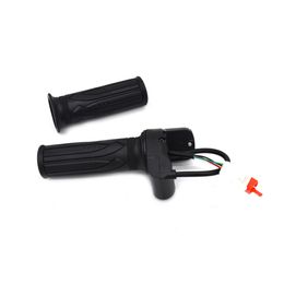 1 Pair 36v/48/60v Electric Bike Scooter Throttle Grip Handlebar With Lock Led Power Display Bicycle Accessories