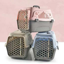 Cat Carriers Breathable Pet Outdoor Handbag And Dog Portable Air Box Thickened Cargo Pneumatic Transport Cage Car Bag