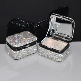 1Pc Ring Storage Box Diamond-shaped Storage Box Mirror Makeup Box Creative Diamond