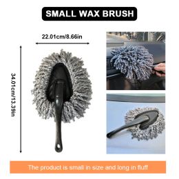 SEAMETAL Car Cleaning Tool Kit 7 Pcs Car Detailing Brush Set Car Scraper Tire Brush Wash Sponge Cleaning Cloth with Storage Case