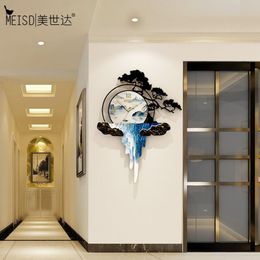 MEISD Vintage Design Clock Large Decoration Home Watch Quartz Silent Wall Clock Hanging Printed Horloge Home Decor 2236I