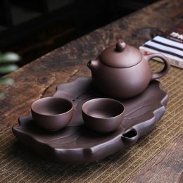 Yixing Tea Pot Boutique Purple Clay Xishi Teapot Ore Beauty Kettle Master Handmade Teaware Tea Ceremony Ball Hole Tea Kettle