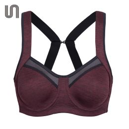 Bras Women's High Impact Underwire Sports Bra with Adjustable Straps Full Figure Running Workout