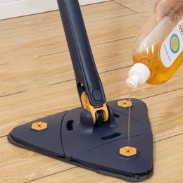 Squeeze Floor Rotary 360° Rotating Broom Home Triangular Window Household Mop 13m Cleaning Tool 240412