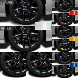 New 1pcs Sticker Reflective Car Rim Vinyl Warning Stickers Hash Mark Stripe Racing Wheel Hub Decals for Size 16-21"