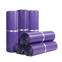 50pcs PE Plastic Envelope Mailing Bag Purple Poly Waterproof Storage Bag Self Adhesive Seal Postal Poly Mailer Packaging Bag