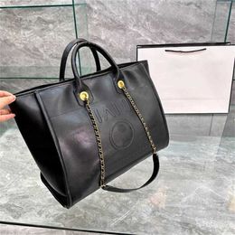 Sell High Quality Beach Bags X-letter Women Luxurys HandBag Chain Shoulder Crossbody Bags Lady Wallet Purses Holidays Travel Bag 230301