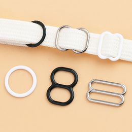 50Sets Meetee O Ring Buckle 6-15mm Bra Underwear Bikini Adjust Slider Clasp Suspender Dresses Strap Connector Hook Accessories