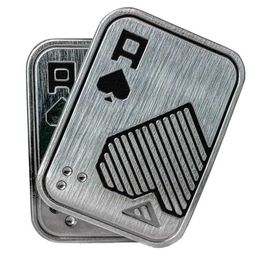 Decompression Toy Decompression Toy custom Stress Relief Toy Metal Poker A Push Card magnetic Metal Poker Fidget Slider 240412