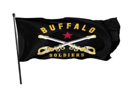 Buffalo Soldier America History 3039 x 5039ft Flags Outdoor Celebration Banners 100D Polyester High Quality With Brass Gromm6599584