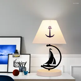 Table Lamps Mediterranean Style Decorative Creative Cartoon Boy Home Lighting