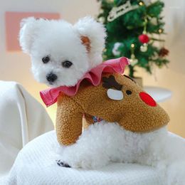 Dog Apparel Dogs Festival Coat Party Clothes For Christmas Pet Reindeer Costume Easy Wear Dressing Up Clothing Holiday Outfit