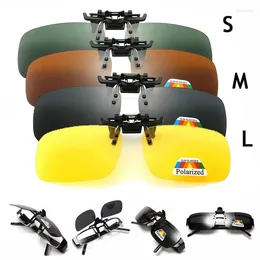 Sunglasses Polarised Clips Glasses Clip Driving Night Vision Eyeglasses UV380 Fishing Shades High Definition Sun