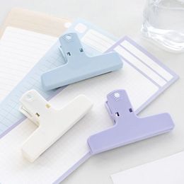 Korean Colourful Magnetic Paper Clamp Practical Receipt File Clip Journaling Note Organiser Multifunctional Office Supplies