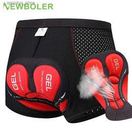 Cycling Shorts NEWBOR Cycling Shorts Breathab Mesh Cycling Underwear 5D Gel Pad Shockproof MTB Bike Shorts Man Shorts L48