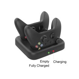 Chargers Fast Charger for Xbox Series X S Controller Dual Charging Dock Charger + 2pcs Rechargeable Controller Battery Stander