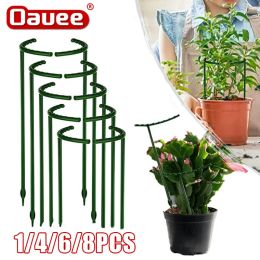 Plastic Plant Support Pile Stand For Flowers Greenhouse Arrangement Rod Holder Orchard Plant Garden Bonsai Tool Small/Large Size