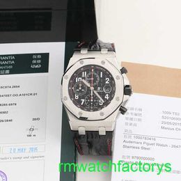 Famous AP Wrist Watch Royal Oak Offshore Vampire Black Plate Automatic Mechanical Mens Watch 26470ST.OO.A101CR.01