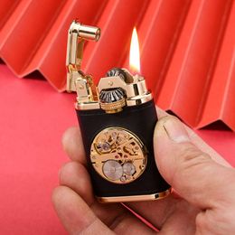 CHIEF Retro Kerosene Lighter Mechanical Watch Core Lighter Personality Creative Grinding Wheel Lighter Men's Gift